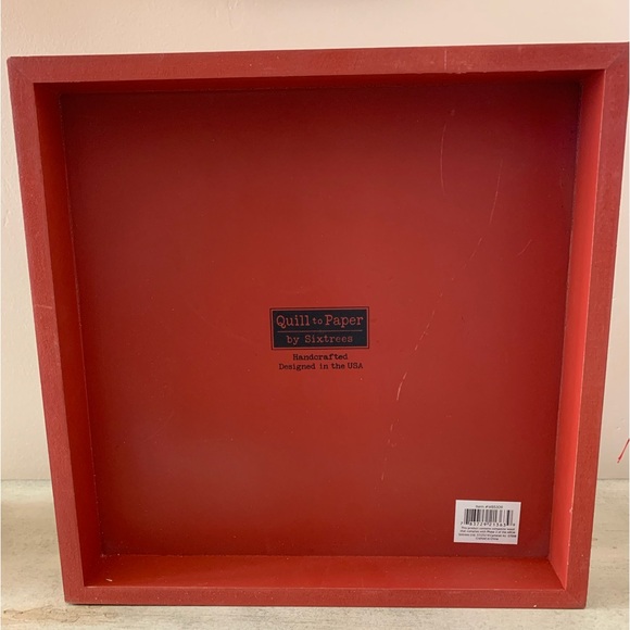 Believe Wooden Slat Box Sign With Reindeer Quill to Paper by Sixtrees - Picture 6 of 7